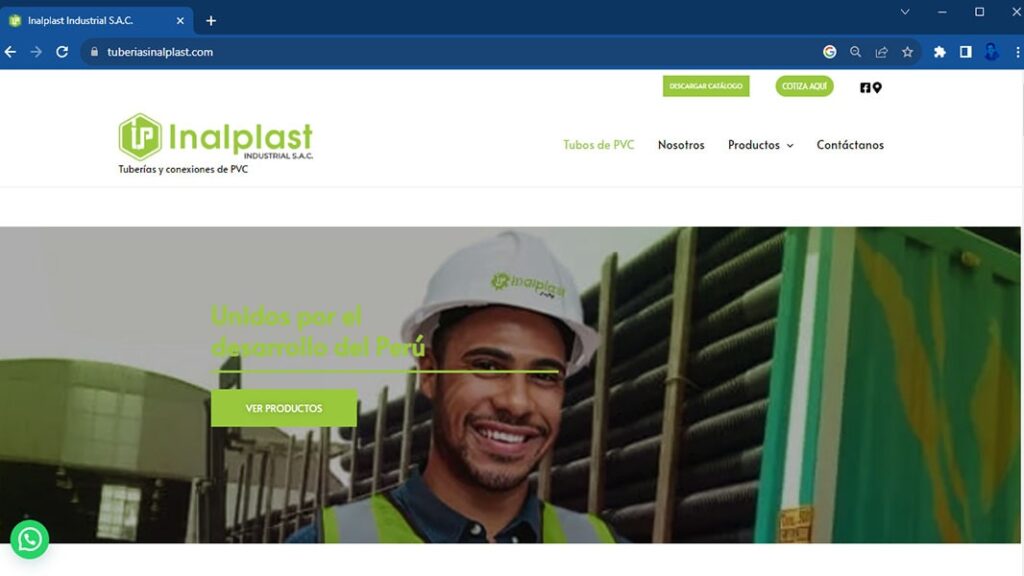 Sitio web de tuberias Inalplast